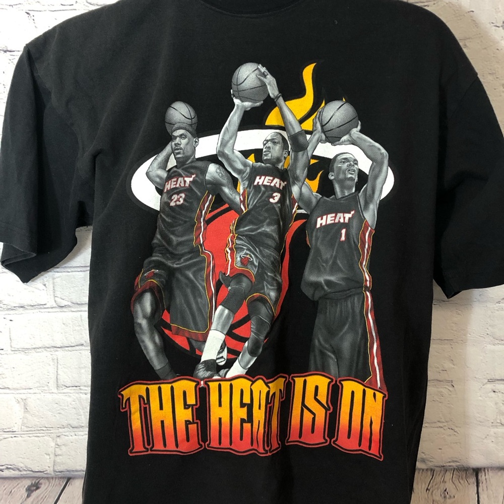 Black Miami Heat Graphic T-Shirt